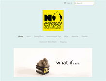 Tablet Screenshot of nocrowroostercollars.com